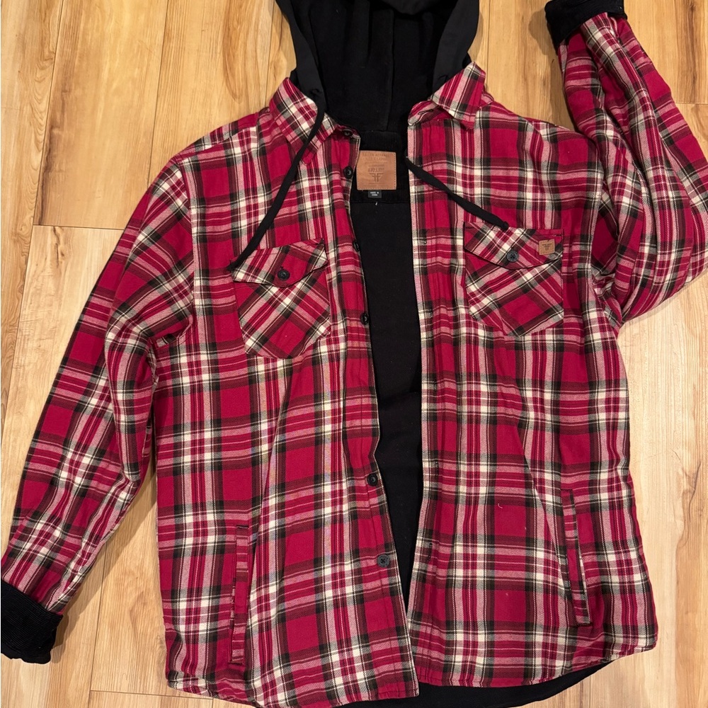 Plaid Hooded Jacket for Men